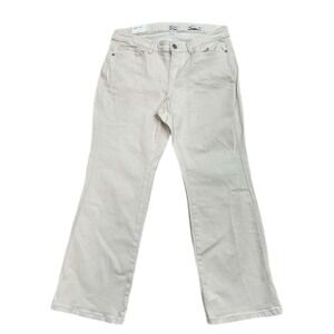 NEW J Jill Denim Jeans Women Size 16 Petite Cream Modern Slim Boot Cut Stretch
